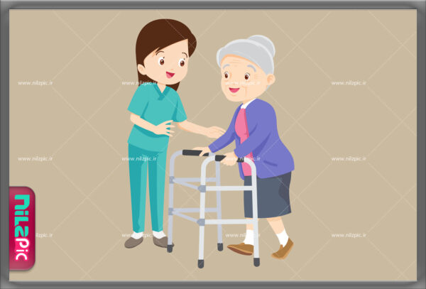 وکتور کاراکتر با موضوع توانبخشی